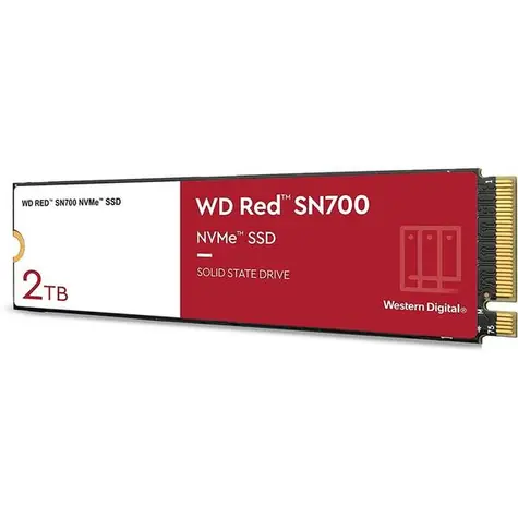 WD RED SN700 2TB / M.2 2280 / NVMe PCI-E 3.0 x4 / RW: 3400 & 2900 MBps / MTTF: 1.75 / 5y