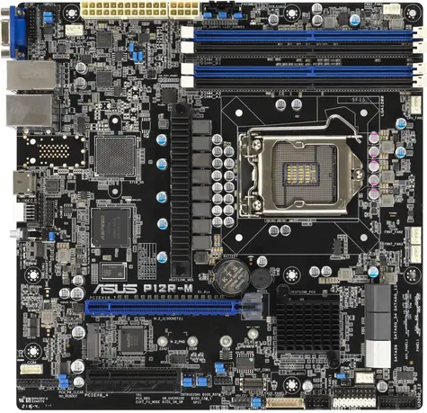 ASUS P12R-M / LGA 1200 / 4x DDR4 / 1x PCIex16 / 1x PCIex8 / M.2 / m-ATX