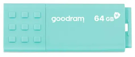 GOODRAM UME3 CARE USB 3.0 64GB zelená / Flash disk / USB-A 3.0 / čtení: 60MBs / zápis: 20MBs