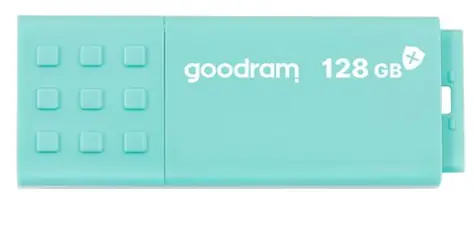 GOODRAM UME3 CARE USB 3.0 128GB zelená / Flash disk / USB-A 3.0 / čtení: 60MBs / zápis: 20MBs