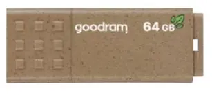 GOODRAM ECO FRIENDLY USB 3.0 64GB hnědá / Flash disk / USB-A 3.0 / čtení: 60MBs / zápis: 20MBs