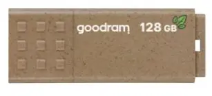 GOODRAM ECO FRIENDLY USB 3.0 128GB hnědá / Flash disk / USB-A 3.0 / čtení: 60MBs / zápis: 20MBs