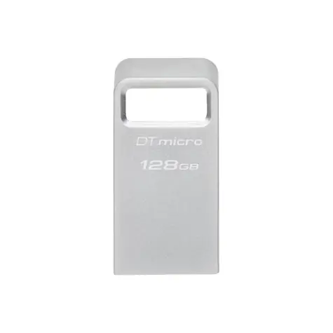 Kingston DataTraveler Micro 128GB stříbrná / Flash Disk / USB 3.2 Gen 1 - (USB-A 3.0)