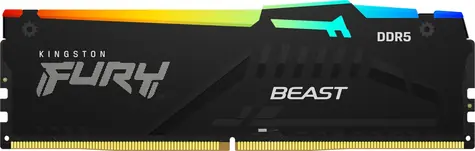 Kingston Fury Beast Black RGB 8GB (1x 8GB) DDR5 5200MHz / CL40 / DIMM / ECC / XMP
