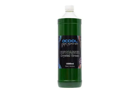 Alphacool Eiswasser Crystal Green UV-active premixed coolant 1000ml / chladicí kapalina / UV aktivní