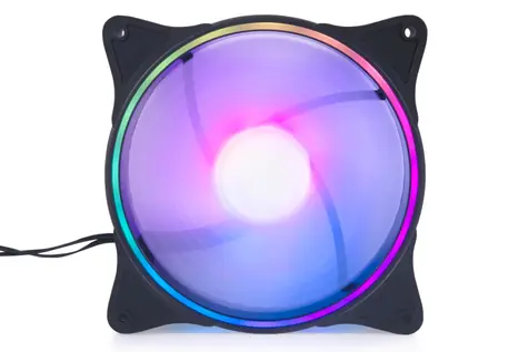 Alphacool Rise Aurora 140 mm ventilátor černá / RGB / pouzdrové ložisko / 4-pin PWM