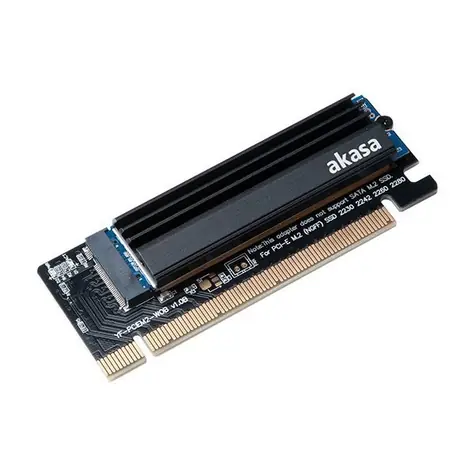 Akasa M.2 PCIe NVMe adaptér s pasivním chladičem 