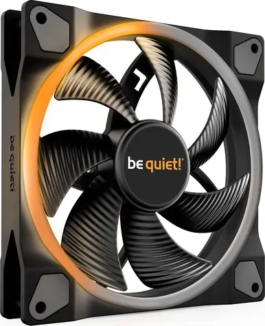 be quiet! Light Wings 140 černá / 140mm / ARGB / Rifle Bearing / 23.3dB @ 1500RPM / 56CFM / 4-pin