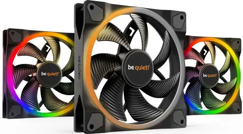 be quiet! Light Wings 140 Triple pack černá / 140mm / ARGB / Rifle Bearing / 23.3dB @ 1500RPM / 56CFM / 4-pin