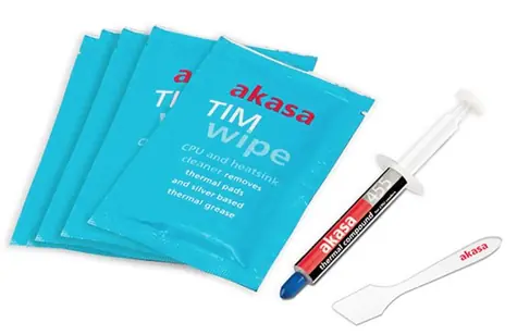 Akasa TIM Wipe Kit / teplovodivá pasta + čisticí utěrka / 5g