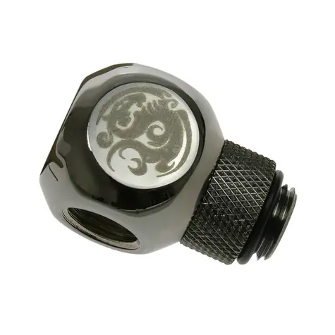 BitsPower Otočný Q-splitter 1x G1/4 (M) > 3x G1/4 (F) lesklá černá