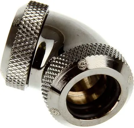 BitsPower Multi-Link úhlový adaptér 60° 12 mm HardTube > 12mm HardTube lesklá černá