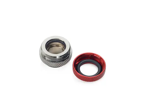 BitsPower Multi-Link adaptér přímý G1/4 > 12 mm HardTube červená/lesklá černá