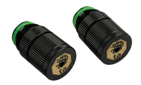 BitsPower TouchAqua sada 2x šroubení pro vývod vody G1/4 černá