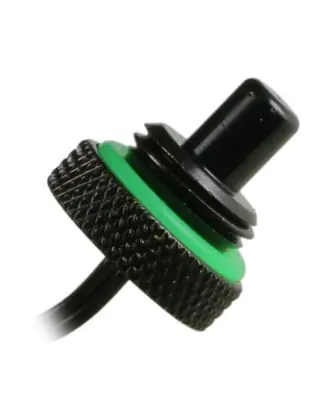 BitsPower Těsnící zátka s teplotním senzorem G1/4 (M) 90cm matná černá