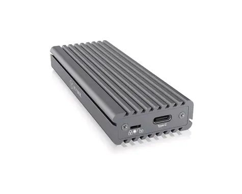 Icy Box IB-1817MC-C31 černá / Externí box pro M.2 NVMe & SATA / Heat sink / Write protection / USB-C & USB A