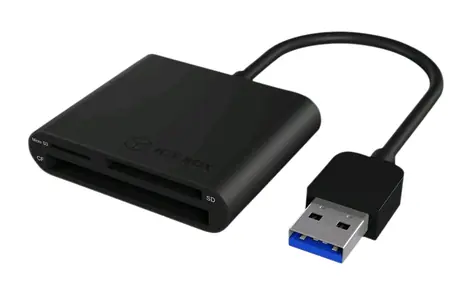 Icy Box IB-CR301-U3 externí čtečka paměťových karet / 3 porty / USB 3.0
