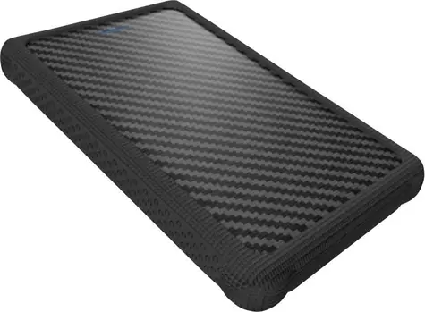 Icy Box IB-223U3a-B černá / Externí box pro 1x HDD/SSD / USB 3.0 / silikonový rámeček 