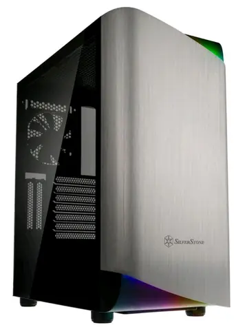 SilverStone Seta A1 černo-stříbrná / ATX / 2x USB 3.0 + 1x USB-C / 1x 120mm / bez zdroje / průhledná bočnice