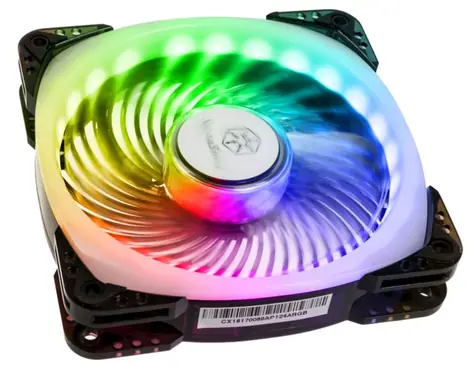 SilverStone SST-AP124-ARGB / 120mm / 23.54 dB @ 1800 RPM / ARGB / 4-pin PWM