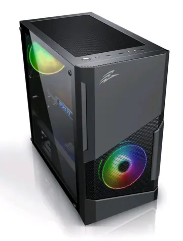EVOLVEO M5 černá / M-ATX / 1x USB 3.0 + 2x USB 2.0 / 2x 120 mm / bez zdroje / průhledná bočnice / RGB