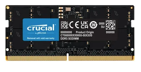 Crucial 16GB Kit (1x16GB) DDR5 4800 / CL40 / SO-DIMM