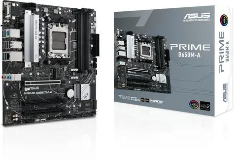 ASUS PRIME B650M-A / AMD B650 / DDR5 / SATA III RAID / USB / 2.5GLAN / M.2 / sc.AM5 / mATX