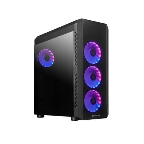 CHIEFTEC GL-04B-OP Scorpion 4 Midi Tower černá / ATX, Micro ATX, Mini ITX / Bez zdroje / Otvor na backplate CPU 