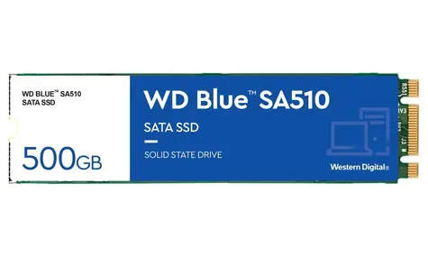 WD Blue SA510 500GB / M.2 SSD 2280 / PCIe Gen4 x4 / TLC / R: 560MBps / W: 510 MBps / 5y
