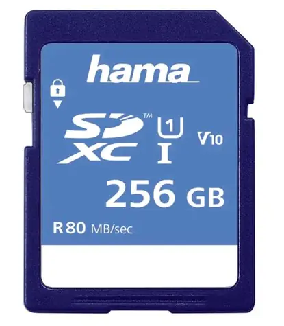 Hama 123997 SDXC 256 GB / Class 10 / 80 MBs 