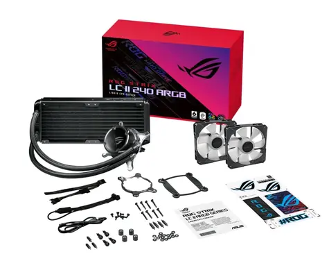ASUS ROG STRIX LC II 240 bílá / komplet vodního chlazení CPU / 120mm / ARGB