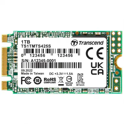 Transcend MTS425S 1TB / M.2 2242 / SATA / RW: 550 500 MBps / 3y