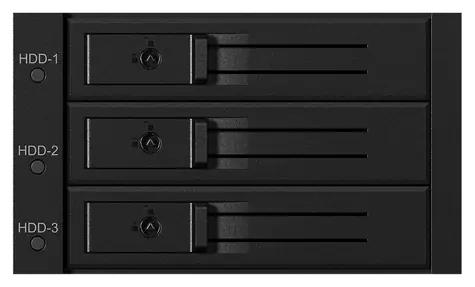 Icy Box IB-563SSK černá / Backplane pro 3x 3.5