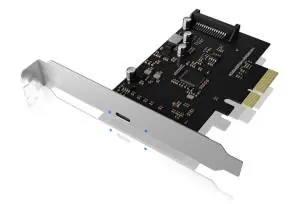 Icy Box IB-PCI1901-C32 černo-stříbrná / přídavná PCIe x4 karta / USB-C 