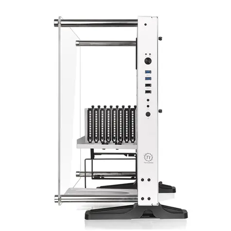 THERMALTAKE Core P3 TG Pro Snow / midi tower / USB / bez zdroje / E-ATX / průhledná bočnice