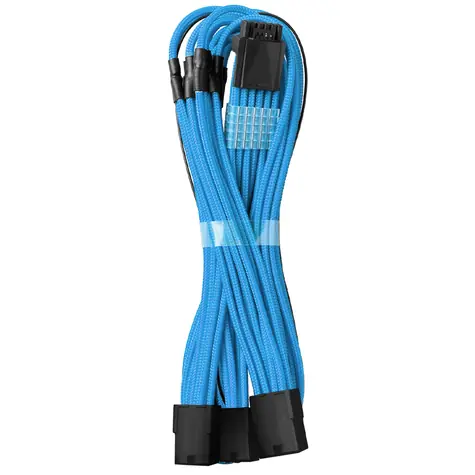 CableMod PRO ModMesh 8-Pin PCIe Trojtý prodlužovací kabel 45 cm - modrá