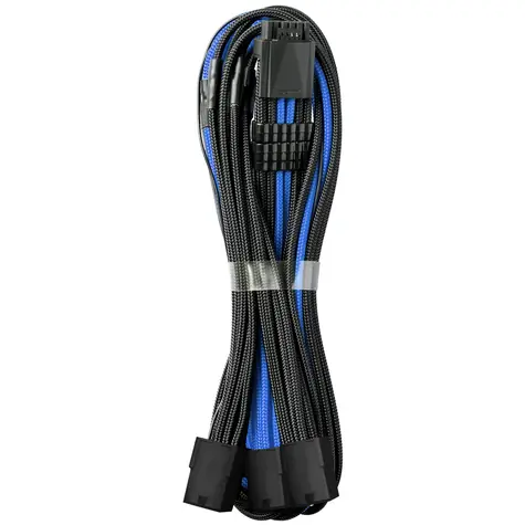 CableMod PRO ModMesh 8-Pin PCIe Trojtý prodlužovací kabel 45 cm - černo-modrý