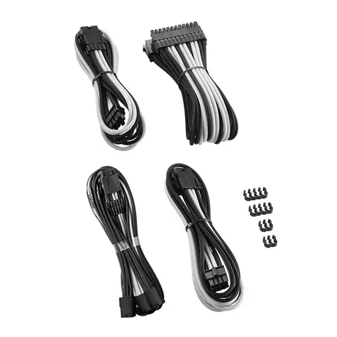 CableMod PRO ModMesh prodlužovací set černo-bílá