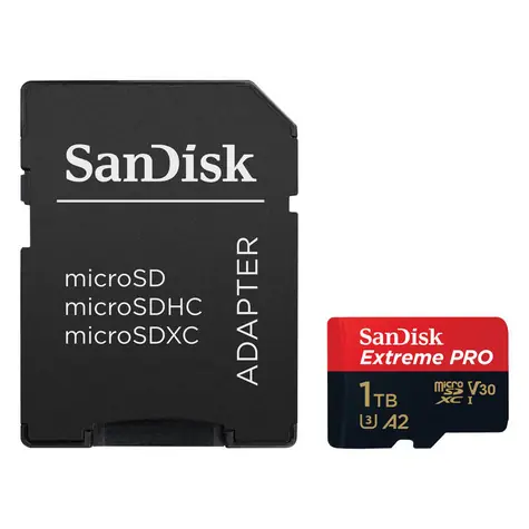 SanDisk Extreme PRO microSDXC 1TB + adaptér / Class 10 / UHS-I / čtení: až 200MBs