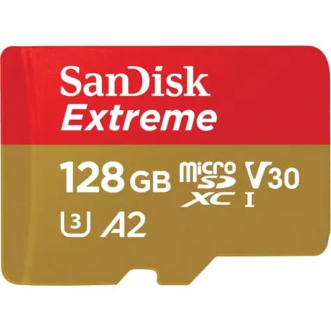 SanDisk Extreme microSDXC 128GB / Class 10 / UHS-I / čtení: až 190MBs