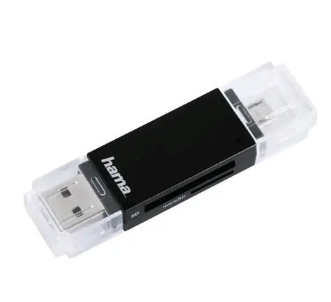 Hama Basic čtečka SD karet / USB-A / microUSB 
