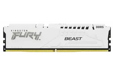 Kingston Fury Beast White 16GB (1x16GB) DDR5 5600MHz / CL40 / DIMM / On-Die ECC / XMP / 1.25V