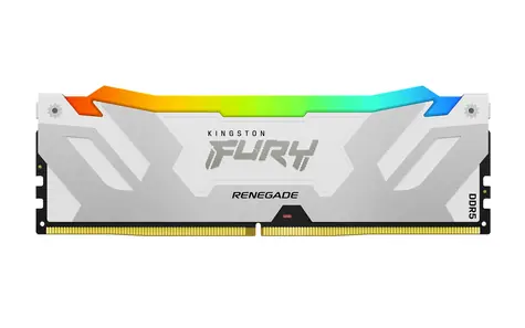 Kingston Fury Renegade White RGB 16GB (1x16GB) DDR5 6400MHz / CL32 / DIMM / On-Die ECC / XMP / 1.4V