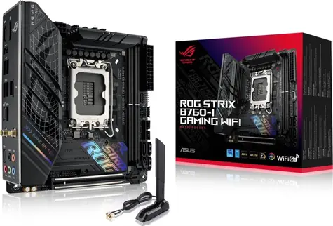 ASUS ROG STRIX B760-I GAMING WIFI / B760 / LGA1700 / 2x DDR5 / PCIEx16 / GLAN / mITX