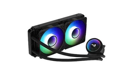 AeroCool Mirage L240 / komplet vodního chlazení / 2x 120mm / ARGB / Intel & AMD