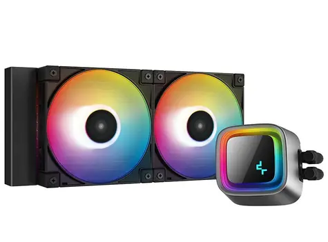 DEEPCOOL LS520 černá / komplet vodního chlazení / 2x 120mm /  ARGB / TDP 280W