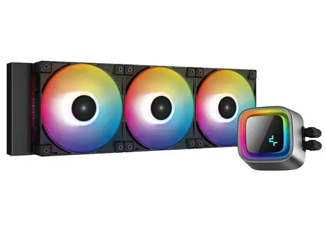 DEEPCOOL LS720 černá / komplet vodního chlazení / 3x 120mm / ARGB / TDP 300W