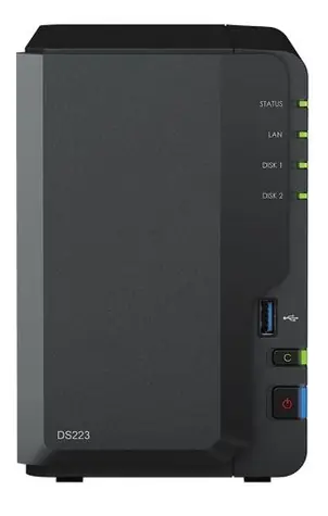 Synology DiskStation DS223 / 2x HDD / RTD1619B 4c@1.7GHz / 2GB RAM / 3x USB 3.2 / 1x GLAN
