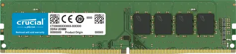 Crucial 8GB (1x8GB) 3200 MHz / DDR4 / DIMM / CL19 / Non-ECC / 1.2V