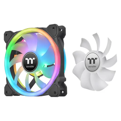 Thermaltake SWAFAN 14 RGB Radi. Fan Black TT Premium Edition / Hydraulic Bearing / 140mm / 2000rpm /  9 pin / 3ks / ARGB